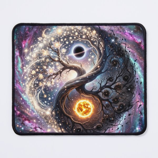 Item preview, Yin Yang Tree of Life Galaxy designed and sold by kmiArtistIA.