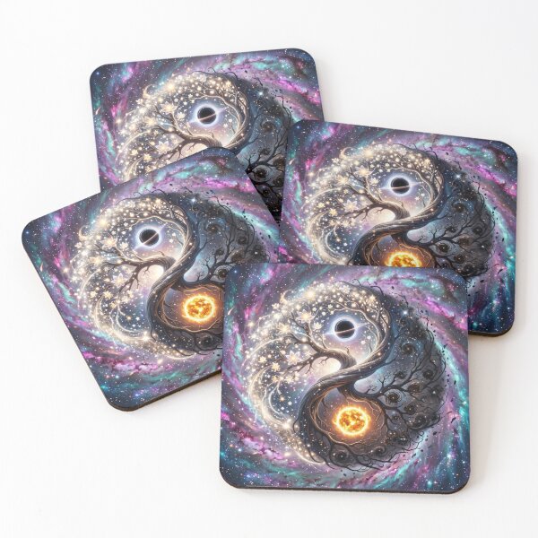 Item preview, Yin Yang Tree of Life Galaxy designed and sold by kmiArtistIA.