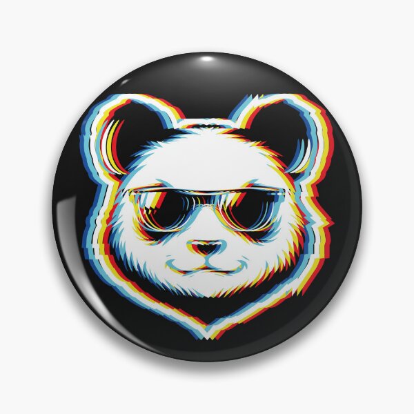 Item preview, Cyber Glitch Panda Sunglasses Streetwear designed and sold by CamaleonDesigns.