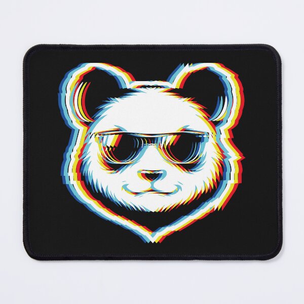 Item preview, Cyber Glitch Panda Sunglasses Streetwear designed and sold by CamaleonDesigns.