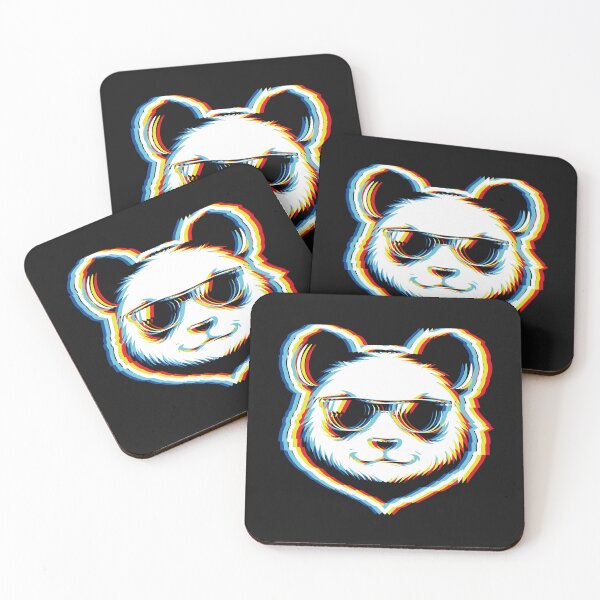 Item preview, Cyber Glitch Panda Sunglasses Streetwear designed and sold by CamaleonDesigns.
