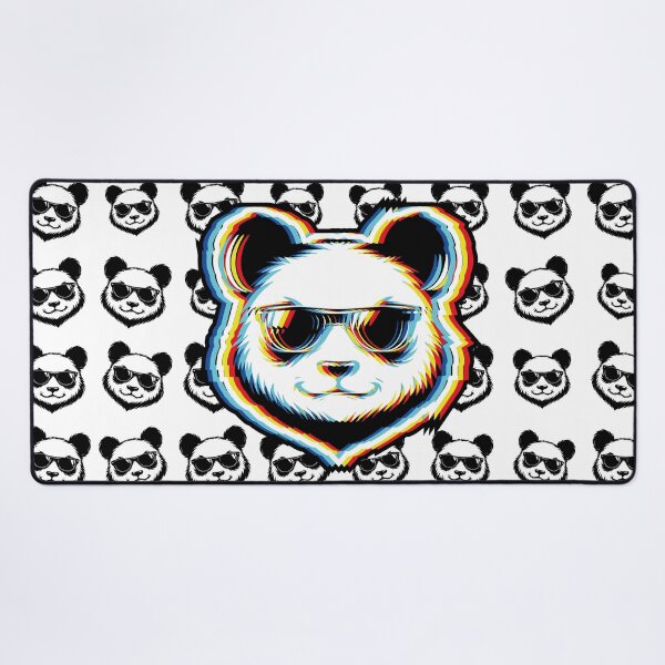 Item preview, Cyber Glitch Panda Sunglasses Streetwear designed and sold by CamaleonDesigns.