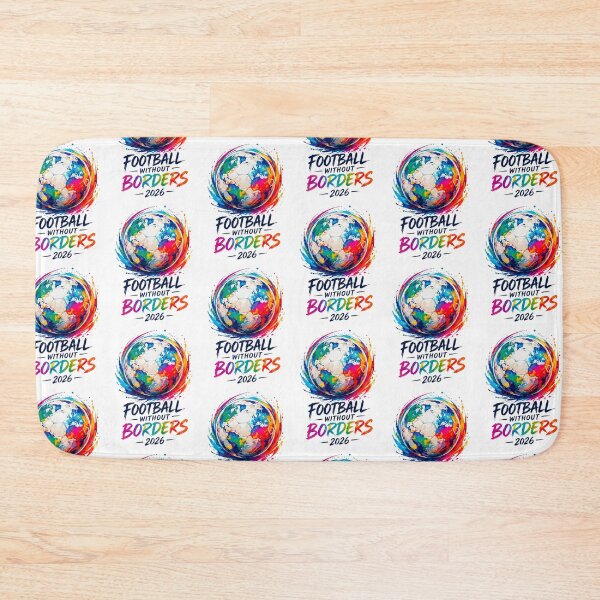 Item preview, Football Without Borders Colorful World Globe designed and sold by TeeARTHY.