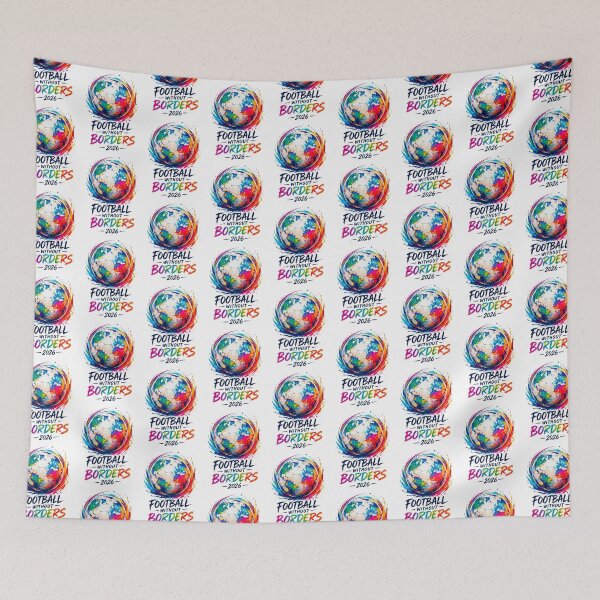Item preview, Football Without Borders Colorful World Globe designed and sold by TeeARTHY.
