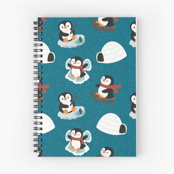 Item preview, Playful Penguins - Navy Blue designed and sold by meldurand.