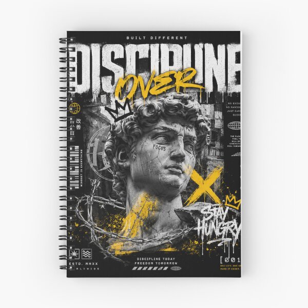 Item preview, Discipline Over Everything Streetwear Poster | Off Campus x Garrett Graham Inspired Dark Aesthetic | The Last Unicorn Style Graphic designed and sold by zevorgue.