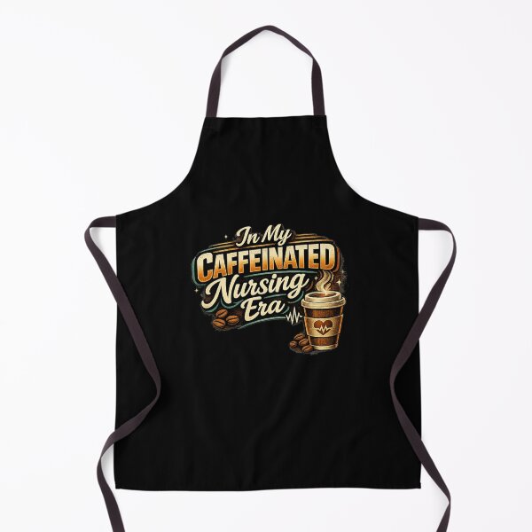 Item preview, In My Caffeinated Nursing Era Retro Coffee Nurse Design Classic T-Shirt  designed and sold by podlook.