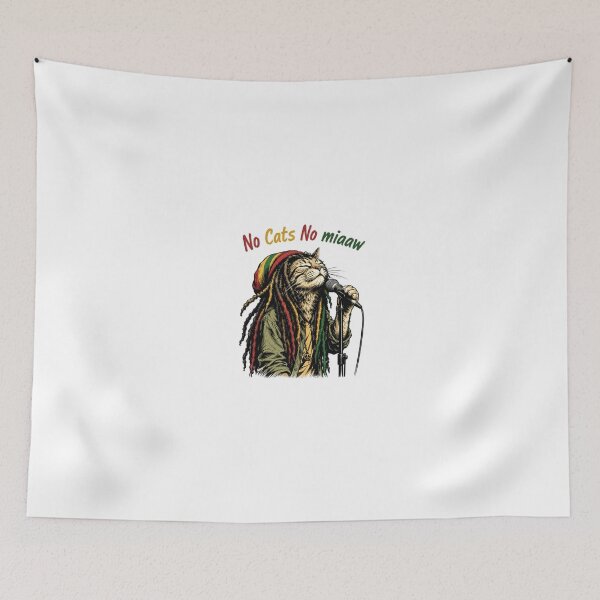 Item preview, No Cats No Meow | Purple Reggae-Inspired Cool designed and sold by Newthingzy.