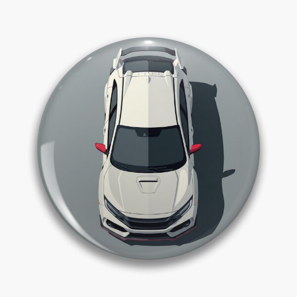 Item preview, Honda Civic Type R FK8 Top View Vector Illustration designed and sold by Motorline44.