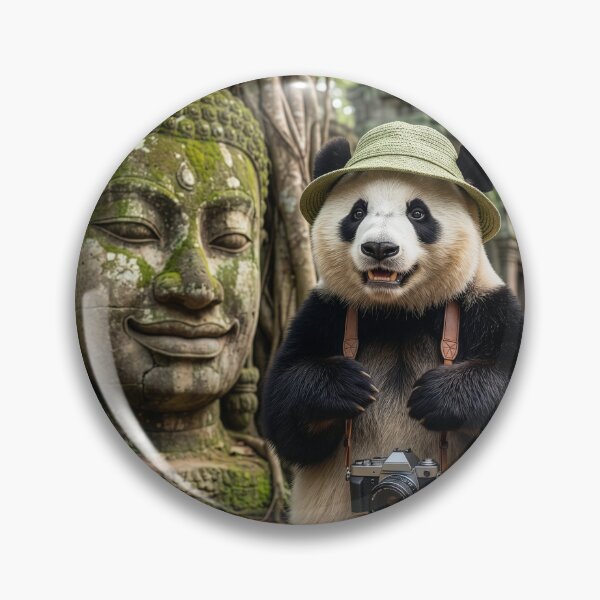Artikelvorschau, Panda besucht Angkor Wat entworfen und verkauft von Tridentulus.