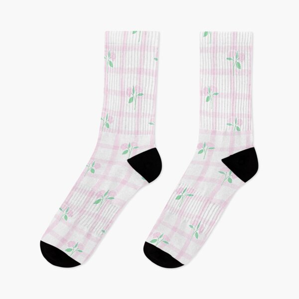 Item preview, Watercolor Pink Hydrangea Floral Seamless Gingham Pattern designed and sold by anigui.