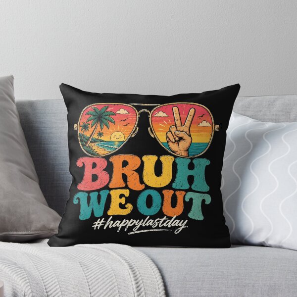 Item preview, Funny Bruh We Out Last Day of School, Summer Break Students Teacher designed and sold by OndaLifeCo.