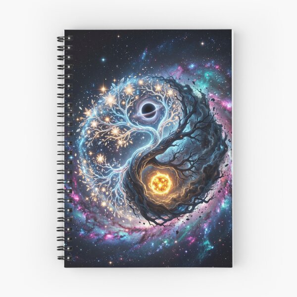 Item preview, Stellar Yin Yang Tree Light and Shadow designed and sold by kmiArtistIA.