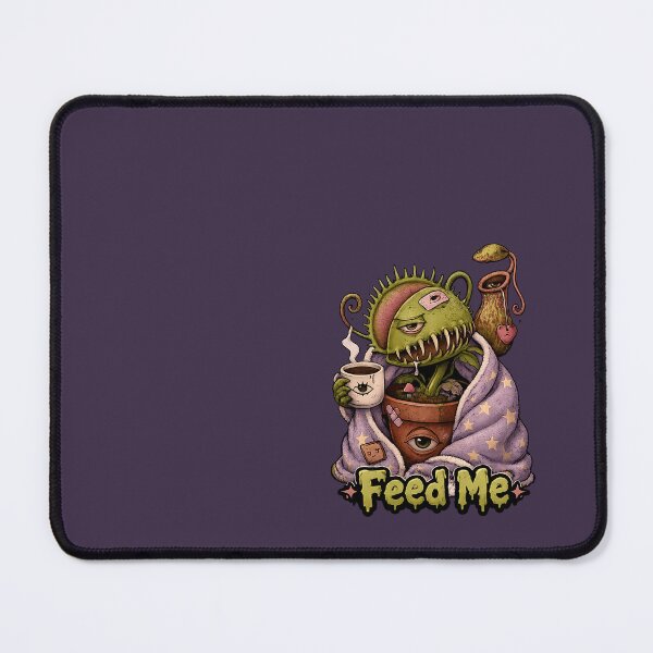 Item preview, Sleepy Carnivorous Plant Sticker | Weirdcore Feed Me Venus Flytrap Gothic Cute Art designed and sold by YuliaHulia.