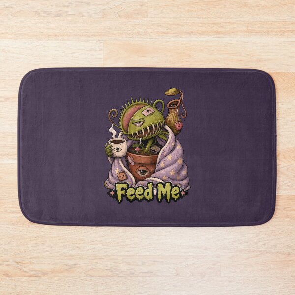 Item preview, Sleepy Carnivorous Plant Sticker | Weirdcore Feed Me Venus Flytrap Gothic Cute Art designed and sold by YuliaHulia.