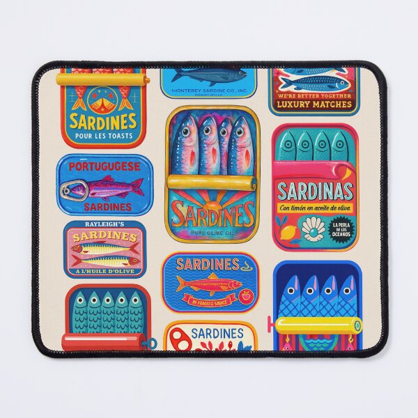 Item preview, Canned sardines assortment  designed and sold by FatBirdie.