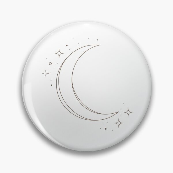 Item preview, Minimalist Crescent Moon & Stars Line Art | Celestial Lunar Illustration | Boho Cosmic Design designed and sold by SirensSageStone.