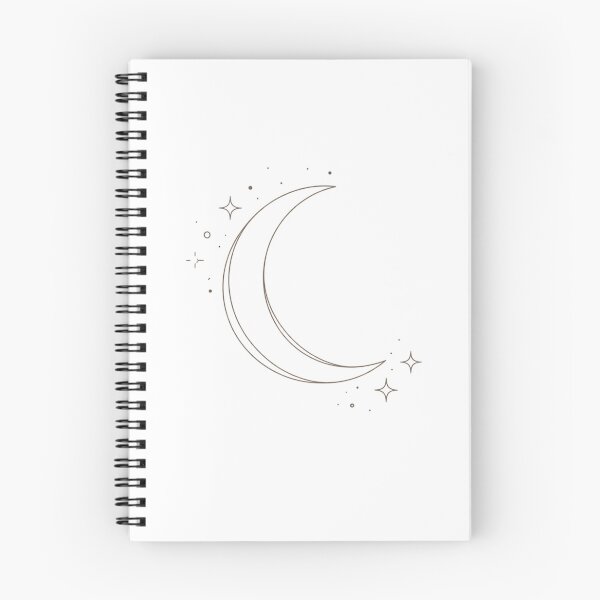Item preview, Minimalist Crescent Moon & Stars Line Art | Celestial Lunar Illustration | Boho Cosmic Design designed and sold by SirensSageStone.