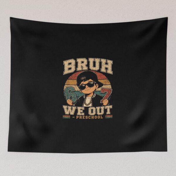 Item preview, Last Day of School Bruh We Out Preschool Graduation 6 7 Meme designed and sold by OndaLifeCo.