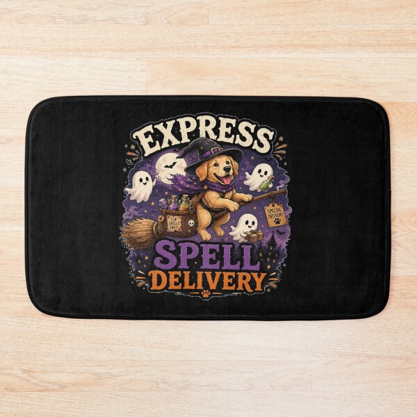 Item preview, Express Spell Delivery Funny Witch Dog Halloween Design designed and sold by MotylekAnia.