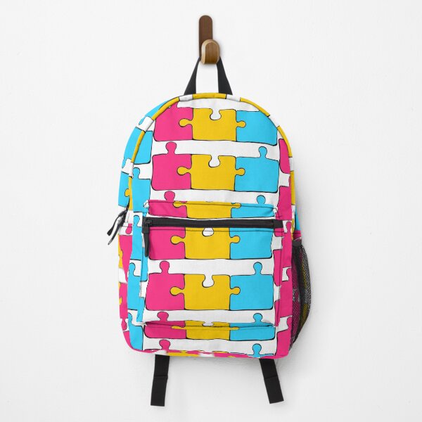 Item preview, Pansexual Puzzle Pieces Pride Flag designed and sold by HarveyHandcraftsandDesigns.