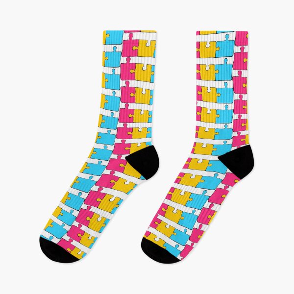 Item preview, Pansexual Puzzle Pieces Pride Flag designed and sold by HarveyHandcraftsandDesigns.
