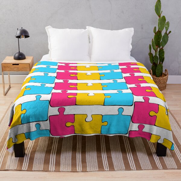 Item preview, Pansexual Puzzle Pieces Pride Flag designed and sold by HarveyHandcraftsandDesigns.