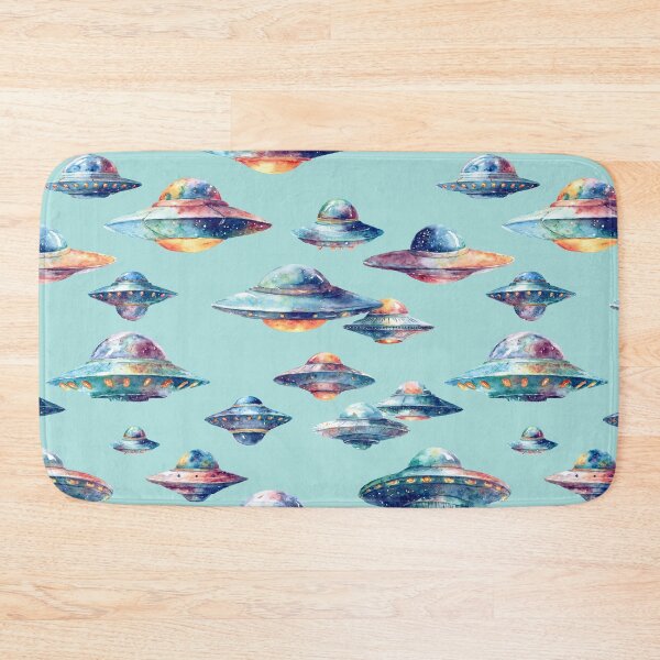 Item preview, Watercolor Retro UFO designed and sold by Lidra Zehcnas.