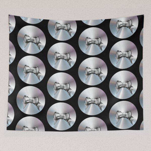 Item preview, Y2K Metallic Chrome Bow | 3D Liquid Silver designed and sold by Rawafi Art Studio.