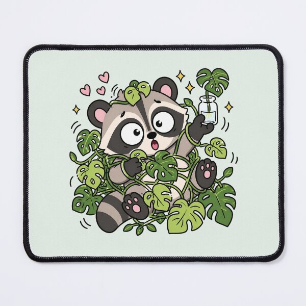 Item preview, Funny Raccoon Plant Propagation Aesthetic designed and sold by HoneyBun Creative.