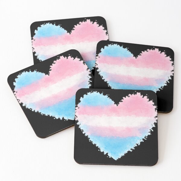 Item preview, Trans Pride Heart – Watercolor LGBT Transgender Design designed and sold by PaTkA art.