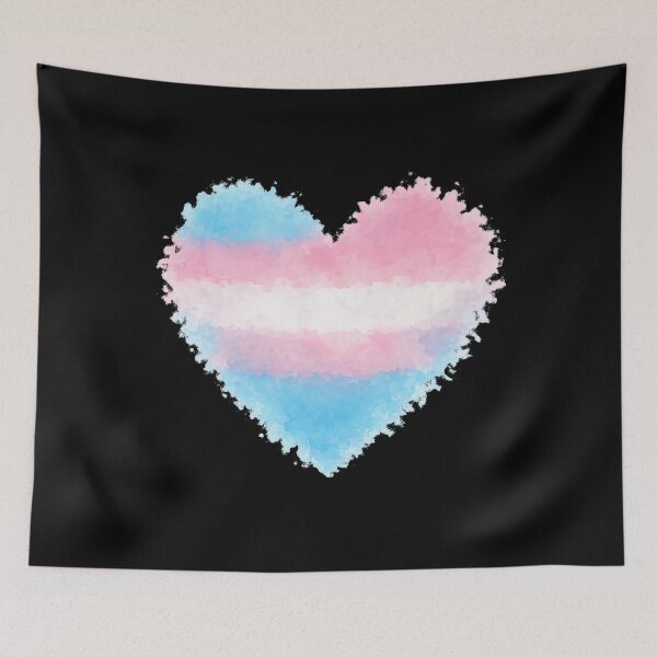 Item preview, Trans Pride Heart – Watercolor LGBT Transgender Design designed and sold by PaTkA art.