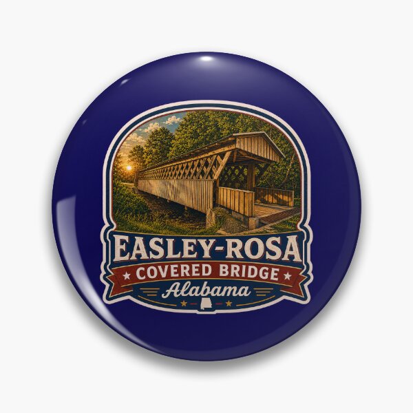 Item preview, Easley-Rosa Covered Bridge sticker designed and sold by gotucoveredart.