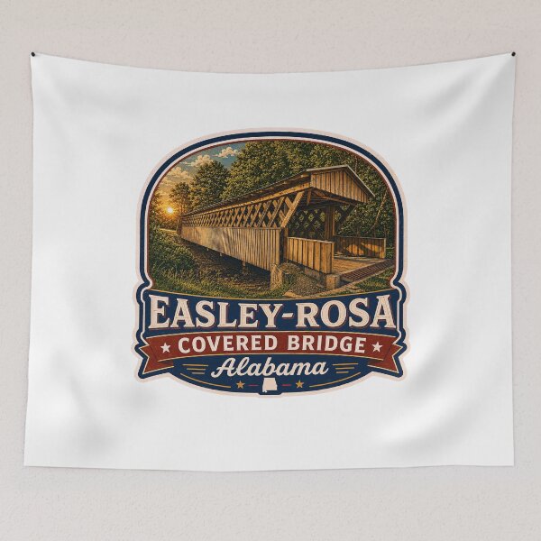 Item preview, Easley-Rosa Covered Bridge sticker designed and sold by gotucoveredart.