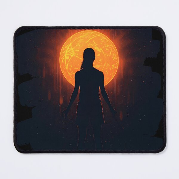 Item preview, Basketball Player silhouette standing tall with glowing hoop behind white text-Own The Court 10 designed and sold by Neon G.