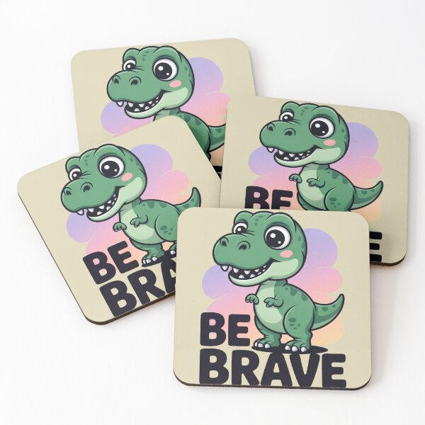 Item preview, Be Brave Dino T-shirt for Boys and Girls who loves Dinos designed and sold by Lopez-Design.