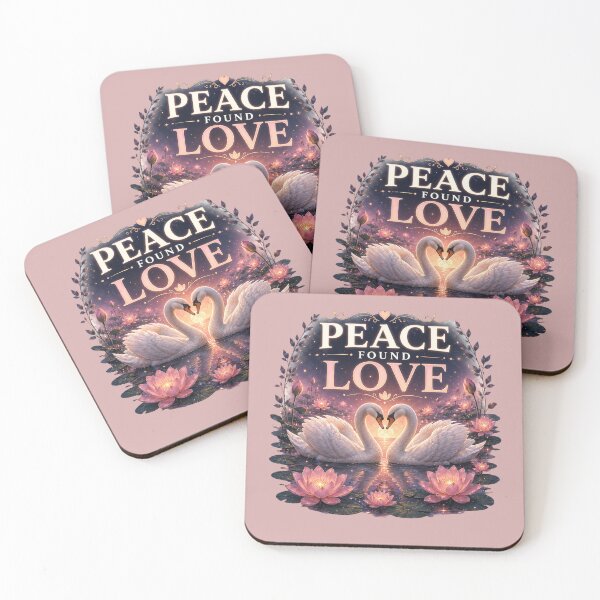 Item preview, Peace Found Love, Dreamy Romantic Healing Aesthetic Design designed and sold by JagrDesigns.