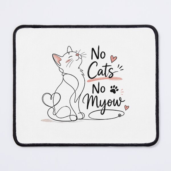 Item preview, No Cats No Myow | Purple Reggae-Inspired Cool designed and sold by Newthingzy.