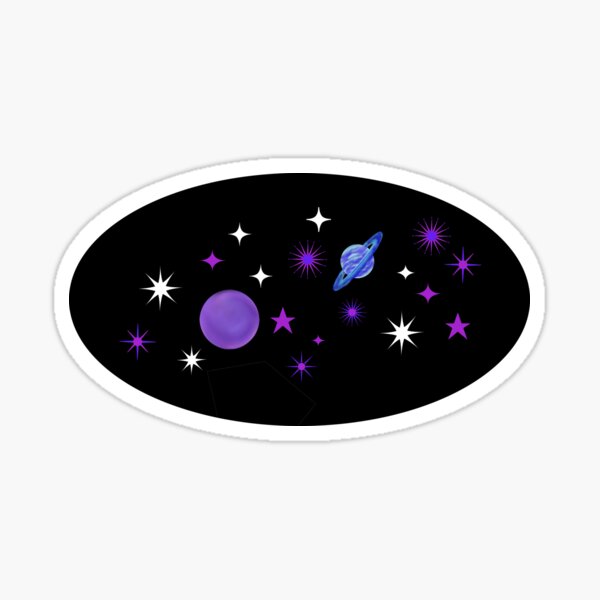 Just close your eyes and think about space... Sticker