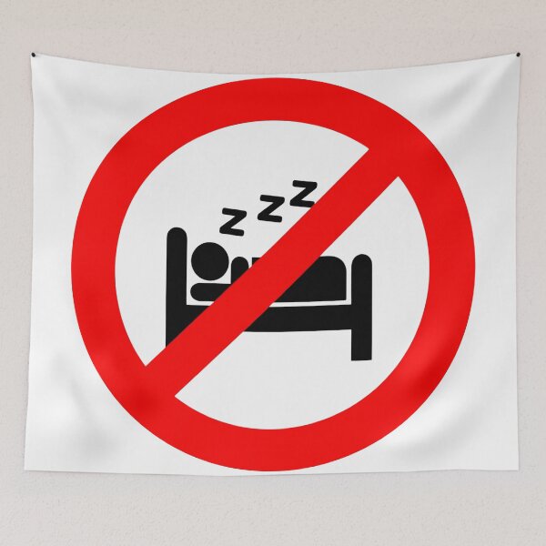 Item preview, No sleeping allowed zzz designed and sold by NF Designs Studio DTF.