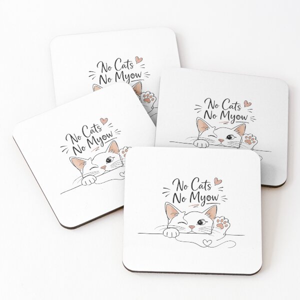 Item preview, No Cats No Myow designed and sold by Newthingzy.