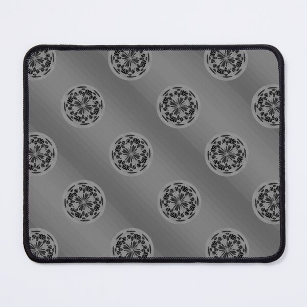 Item preview, Large Ombre Stripes and Faded Flowers In Dark Grayscale designed and sold by HHHeirlooms.