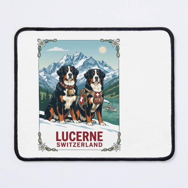 Item preview, Bernese Mountain Dogs Lucerne Switzerland Travel designed and sold by TeeARTHY.