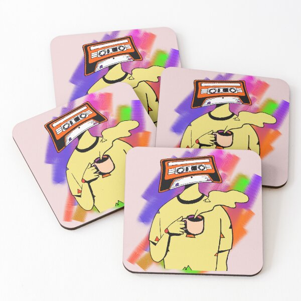 Item preview, Cassette Head Retro Coffee 80s Aesthetic designed and sold by AstronautMerch.