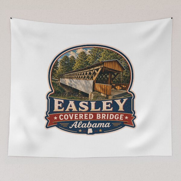 Item preview, Easley Covered Bridge sticker designed and sold by gotucoveredart.