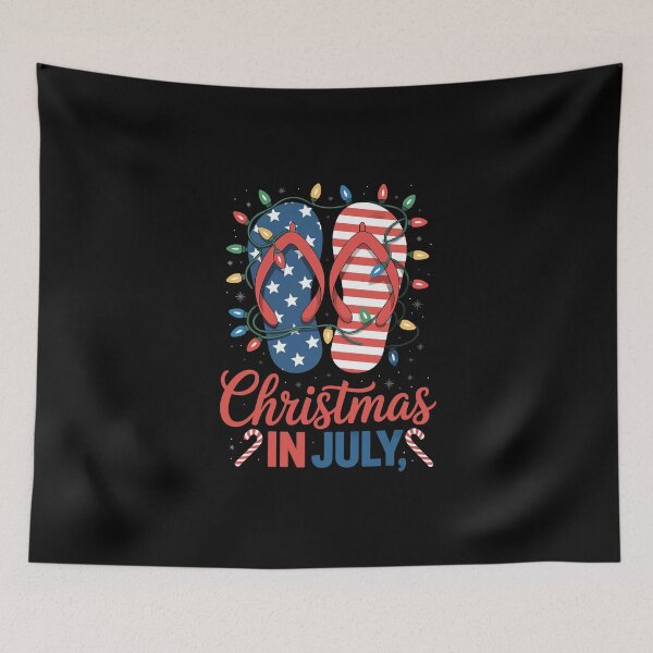 Item preview, Christmas in July Flip-Flops designed and sold by jkrphoto.