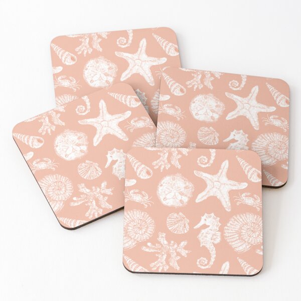 Item preview, Vintage White Washed Sea Life in Terracotta  designed and sold by PD-Coastal.