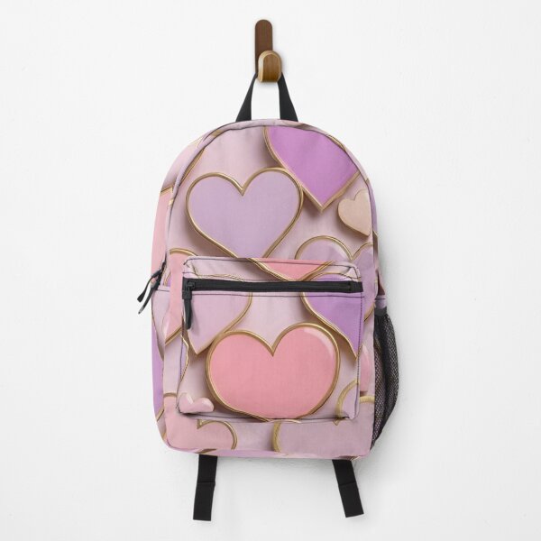 Item preview, Soft Pink & Lilac Floating Hearts Pattern designed and sold by Good Vibes .
