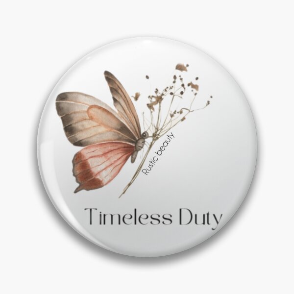 Item preview, Timeless Duty Butterfly Aesthetic Sticker Design designed and sold by PixelVibe Art.