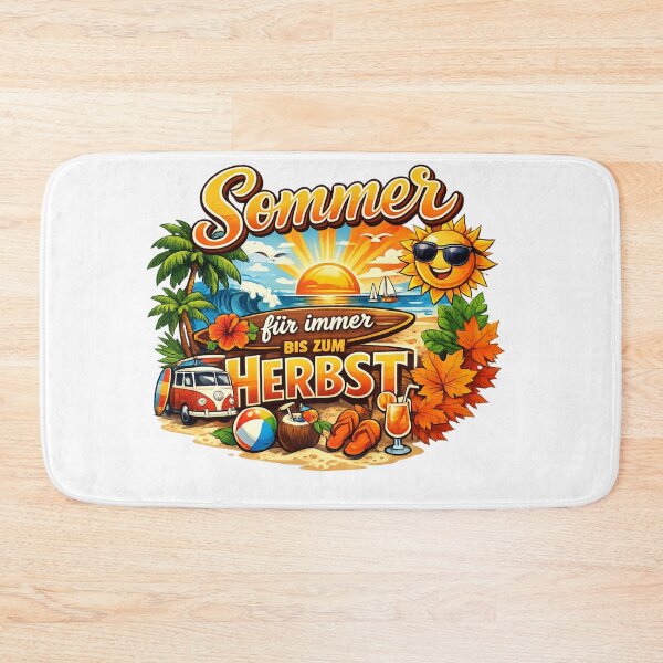 Item preview, Sun, beach, autumn magic design – a holiday motif for the perfect summer feeling with a touch of golden autumn magic designed and sold by CoolContent Factory.